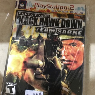 Ps 2 juego Cassette Play Station 2 Delta Force negro Hawk Down Team Sabre