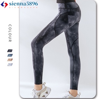sienna5896 Nylon Yoga Pants High Waist Hip Lift Sports Running Workout Gym Fitness Pants Leggings