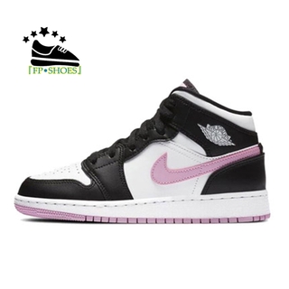 『 FP • Shoes 』 Nuevo Nike Air Jordan 1 Mid AJ1 Zapatos De Baloncesto Deporte Zapatillas Altas Tops Rosa Mujeres Kasut Señoras Lindo Zapato Hermoso (2)