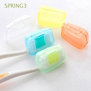 spring3 5pcs nuevo cepillo de dientes cubierta de camping tapa titular cabeza caso portátil organizador de viaje protector de limpieza del hogar