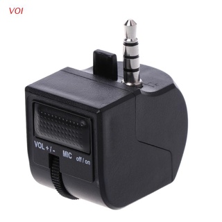 VOI 3.5mm Mini Volume Micphone Mute Control Headset Adapter For PS4 Controller VR (1)