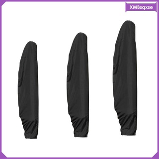 [qxse] 210d oxford tela plátano estilo parasol cubierta impermeable a prueba de agua ajustable cordón bolsa de almacenamiento terraza voladizo