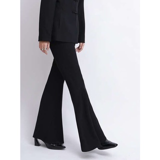 [stock] Apozi Pierna Larga Negro Piernas Anchas Pantalones Mujer 2020 Nueva Cintura Alta Delgada Sucia Suelta Negros Marea (2)