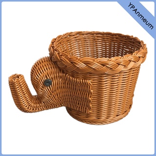 cesta de frutas hecha a mano con forma de animales tejida cesta de aperitivos de cocina organizador de alimentos de camping cesta de picnic novedad decoración lindo