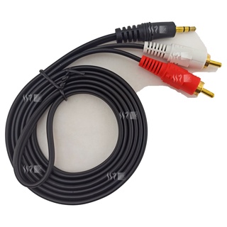 Cable auxiliar de audio plug 3.5mm a RCA estéreo