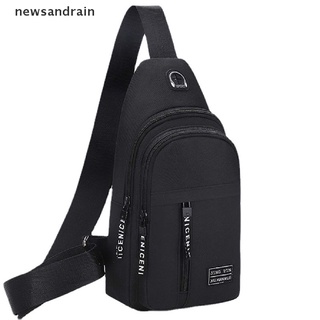 [newsandrain☼] Men Chest Bag Simple Storage Bag Travel Small Mini Black Bag Mini Shoulder Bag [Ready Stock]