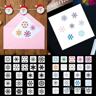 NIMON 22 Pcs Painting Stencils DIY Christmas Decoration Drawing Stencil for Painting