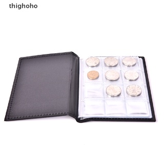 thighoho 120 compartimentos monedas de almacenamiento libro colección stock protector de monedas álbum titular mx