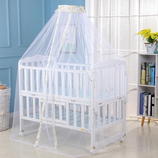 ✲Xo♣Mosquitera para cama de bebé, plegable, cúpula de juguete con costuras reforzadas de encaje, herramienta de malla densa