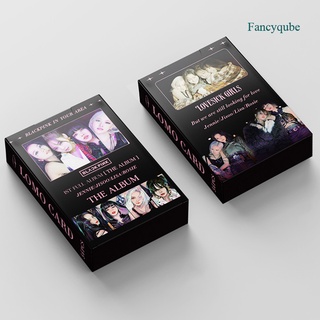 fancyqube xte 54 unids/set kpop blackpink el álbum lovesick niñas papel lomo tarjeta de fotos jisoo lisa rose photocard póster