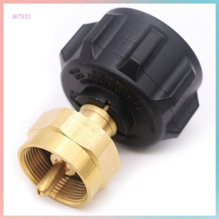 QCC1 to POL one pound gas cylinder adapter solid brass 0 Cuts off gas flow automatically when pressure is reached cylinder adapter