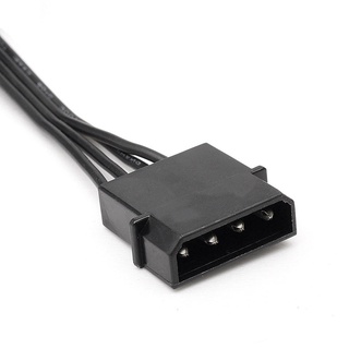 4 Pin IDE to 5 Serial SATA Straight Hard Drive Power Adapter Cable Wire Line