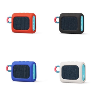 WULI Dust-proof Silicone Case Protective Cover Shell Anti-fall Speaker Case for -JBL GO 3 GO3 Bluetooth-compatible Speaker
