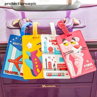 ppmx maleta equipaje etiqueta de dibujos animados id dirección titular de equipaje etiqueta accesorios de viaje adore