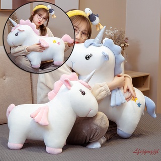 Lindo unicornio muñeca niños confort peluche juguete grande almohada regalo de cumpleaños Ragdoll suave y cómodo (1)