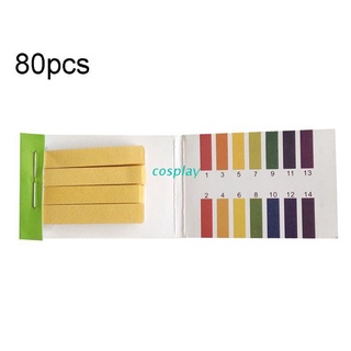 COS 80 Pcs Multipurpose pH Test Strips Universal Full Range Litmus Paper 1-14 Acidic