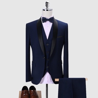 Trajes de boda para hombre, traje ajustado de moda para hombre, esmoquin de lujo, traje de negocios para hombre, traje de vestir para hombre (1)