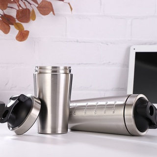 doris* Stainless Steel Shaker Bottle Whey Protein Powder Mixing Bottles Sport Water Drinking Cup Vacuum Mixer Drinkware (1)