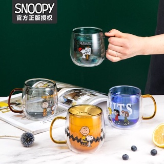 Ori Character Snoopy Charlie - taza de vidrio marrón