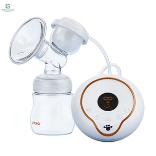 Electric Breast Pump Breast 9 Gears Suction Massage Adjustment Milk Pump with LCD Display
