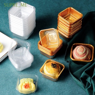supre_me - bandeja para tartas de luna (100 unidades, caja de embalaje, galletas desechables, plástico individual, mousse, multicolor)