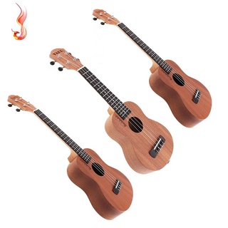 ukelele guitarra acústica de 26 pulgadas sapele madera ukelele hawaii 4 cuerdas guitarra