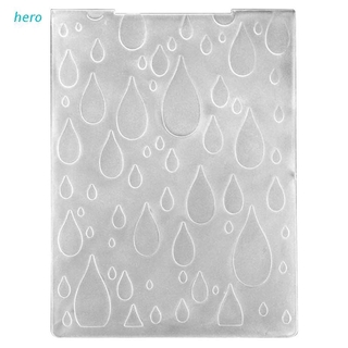 hero Drops Design Embossing Folder With Cut Design DIY Paper Cutting Dies Scrapbooking