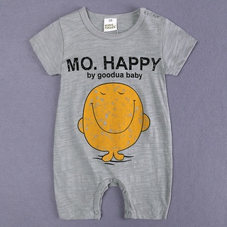 ╭trendywill╮Toddler Infant Baby Girls Boys Short Sleeve Cartoon Print jumpsuit Romper