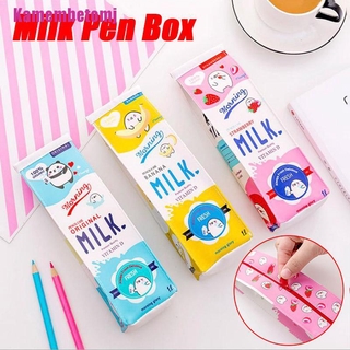 [Kamembetomj] estuche de útiles escolares de coreano estuche de útiles escolares de fruta Milk caja de lápices a la moda