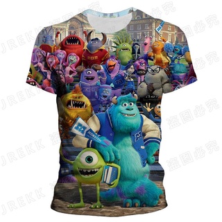 Monsters Inc Anime Cartoon Kids T-Shirts 3D Summer New Boys Clothes Girls TShirts Children Graphic Funny Kawaii Baby Tops tee (7)