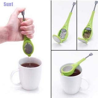 Sun1> infusor de té hojas de té suelta colador de hierbas especias filtro de silicona difusor verde