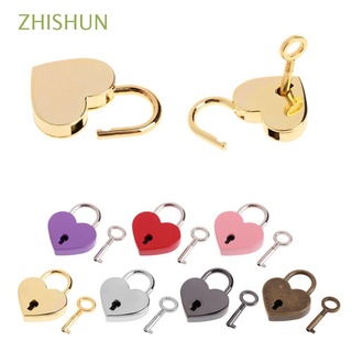 zhishun lindo cerraduras maleta hardware candado con llave regalo mini boda equipaje diario libro amor corazón cerradura/multicolor