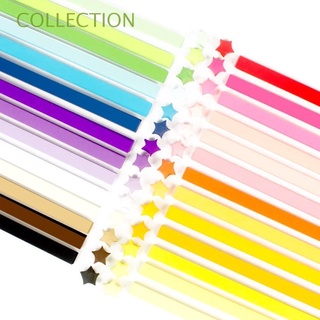 COLLECTION Gift Origami Paper Simple Pattern Paper Strip Star Origami Lucky Star Quilling DIY Colorful Hand Fold Sided Art Crafts