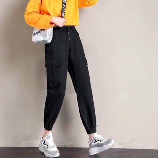 ✜◆2021 cintura alta coreano Casual suelto delgado nueve pantalones (9)