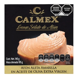 Lomo Sólido Atún En Aceite De Oliva Extra Virgen 16 Pz 140 G