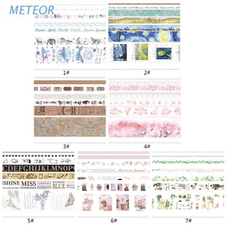 METE 7Pc Romantic Sakura Ocean Star Washi Tape Adhesive Tape DIY Scrapbooking Sticker