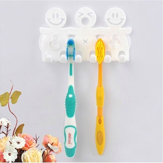 Anemone1 Smiling Face Kawaii ventosas juego De ventosas para baño cepillo De dientes 5 Ganchos sostenedor De cepillo De dientes/Multicolor (6)