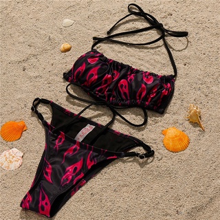 Bikini de playa de verano con estampado Sexy bikini traje de baño para mujer Tc43B4E5F.Br (7)