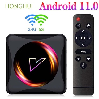 HONGHUI Soporte 1080p Set Top Box 4GB 32GB 64GB Z5 TV Smart WiFi dual 2.4G/5G Bluetooth Receptores de 4K HD Media Player