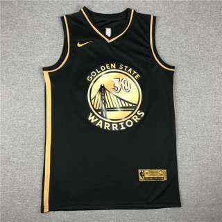 NBA Men's#30dbn Curry Golden State guerreros baloncesto Swingman camisa negra Gold