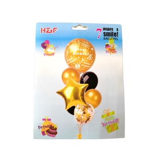 Globos feliz cumpleaños kit de 7 decoracion fiesta