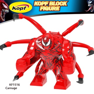 lego kf1516 marvel super británico veneno rojo veneno adulto bloques de construcción educativos juguetes para niños