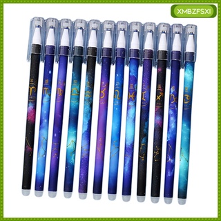 [FSXI] 12 Pack Erasable Gel Ink Pens Fine Point(0.5mm), Make Mistakes Disappear, Drawing Writing Student Stationery School