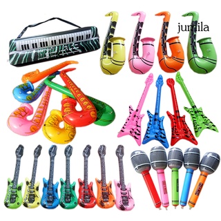 jumila PVC Inflable Guitarra Micrófono Lute Instrumento Musical Niños Juguete Fiesta Props