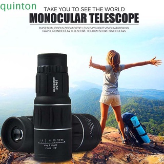 QUINTON Camping Monocular Telescope Hunting Optical Instruments Binoculars HD Lens Night Vision High Power BAK4 Optics Zoom Child Gift Spyglass/Multicolor
