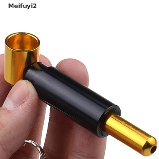 [Meifuyi2] Llavero Pequeño Tubo Colgante En Forma De Batería Tabaco Portátil Metal Fumar Pipa 768o