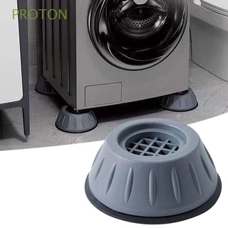 PROTON 4 piezas Base del refrigerador Reducción de ruido Alfombra de goma Almohadillas para pies de lavadora Estabilizador Anti-caminar Antideslizante Anti-vibración Apoyo Reparado Almohadillas para secadora/Multicolor