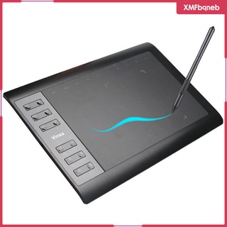 [xmfbqneb] tableta de dibujo gráfico de 10 x 6 pulgadas, tableta gráfica con bolígrafo sin batería, almohadilla de dibujo compatible con mac, para windows,