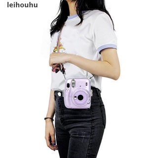 【leih】 For Instax Mini 11 Camera Bag Portable Transparent Camera Bag Case With Strap .