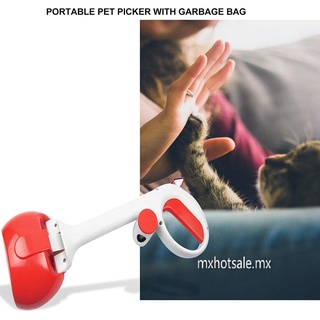 cuchara portátil para caca de mascotas con bolsa de basura conveniente productos de limpieza para mascotas